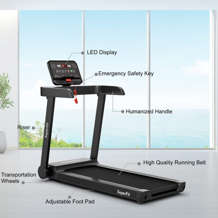 2.25 HP Electric Treadmill Running Machine with App ControlCostway Gallery View 10 of 10