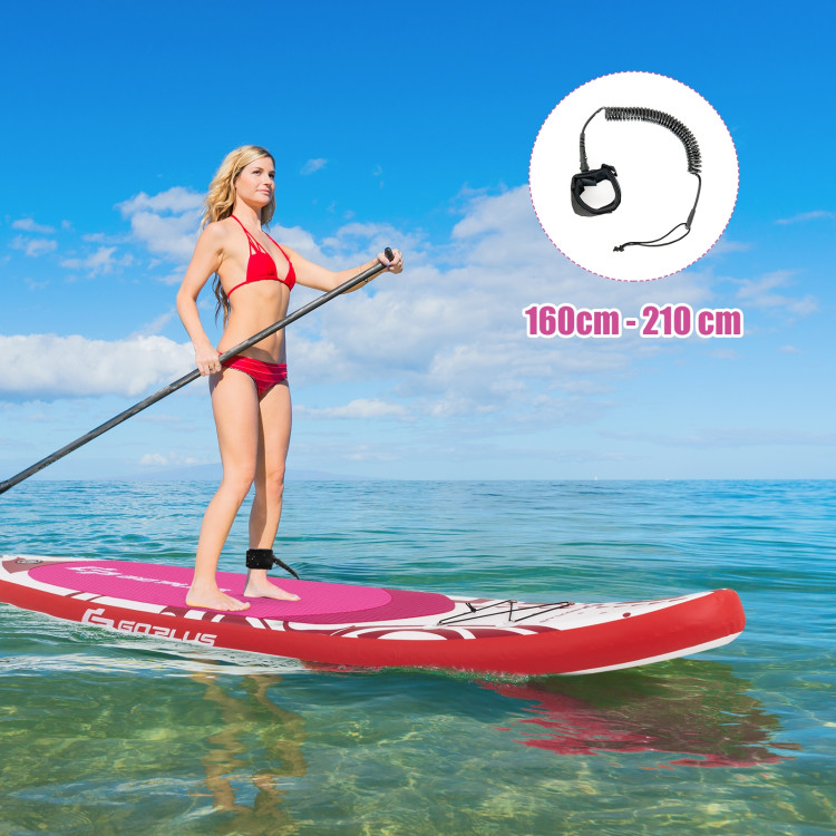 10.6 Feet Inflatable Adjustable Paddle Board with Carry Bag Costway Gallery View 9 of 12