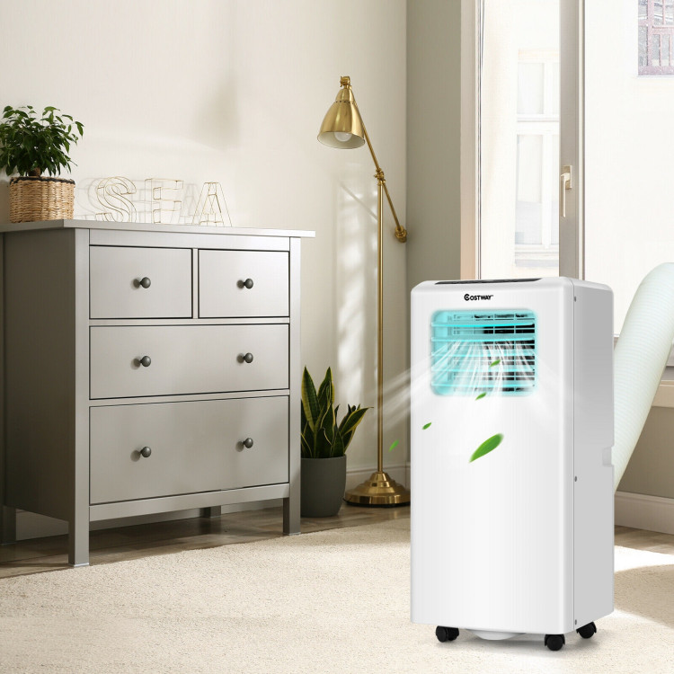 10000 BTU Portable Air Conditioner with Dehumidifier and Fan Modes-WhiteCostway Gallery View 15 of 20