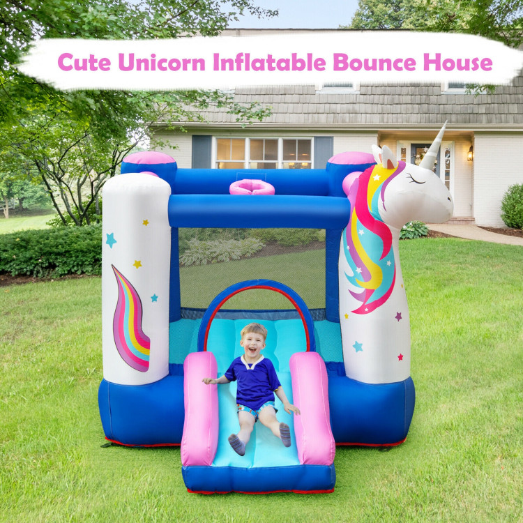 Kids Inflatable Bounce House with 480W BlowerCostway Gallery View 6 of 12