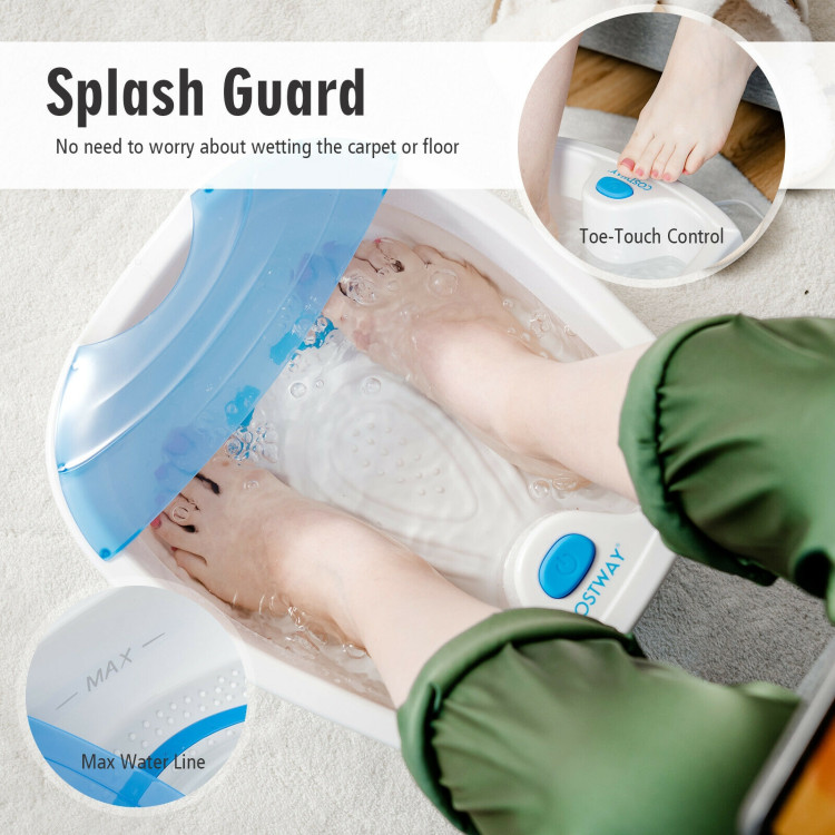 Foot Spa Bath with Bubble Massage-BlueCostway Gallery View 5 of 11