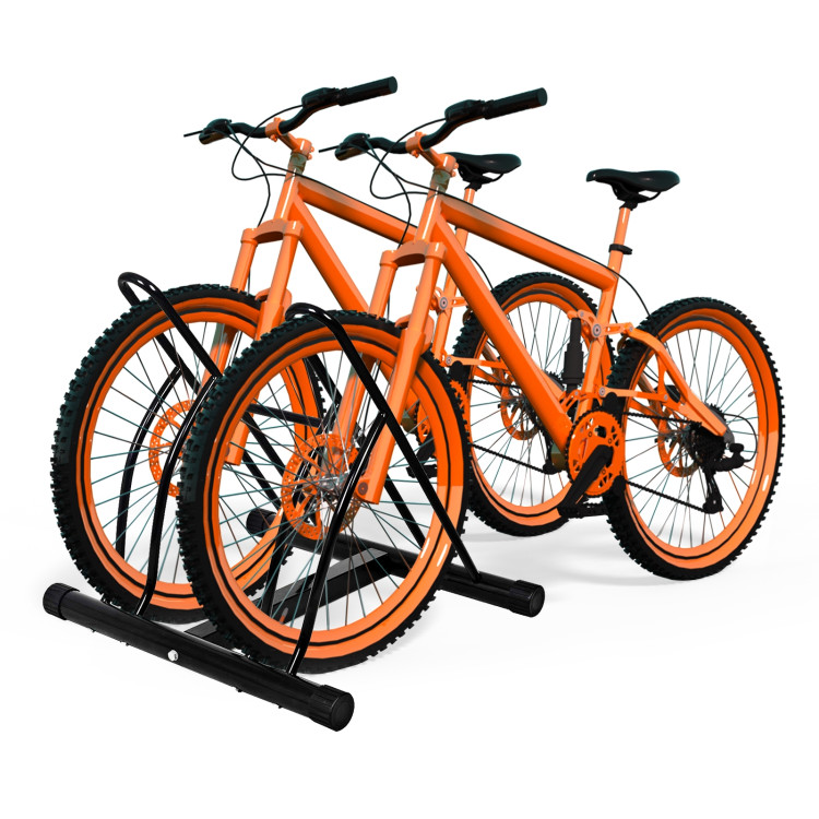 Bike Stand Cycling Rack Floor Storage Organizer for 2-BicycleCostway Gallery View 8 of 10