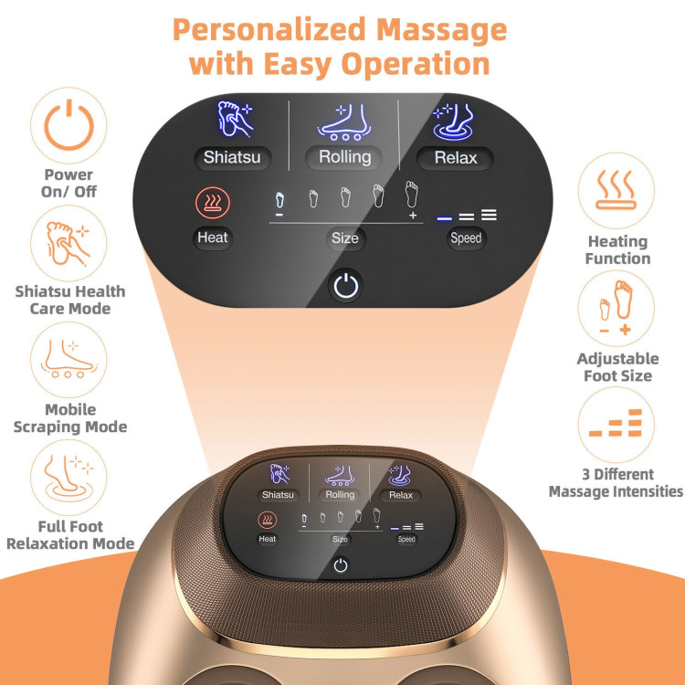 Shiatsu Foot Massage Machine with Air Compression-GoldenCostway Gallery View 9 of 11