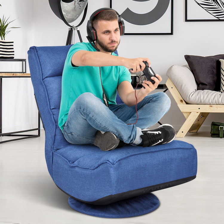 Nouva Adjustable 14-Position Floor Chair Floor Sofa Bed Foldable Floor Cushions Seating Video Game Gaming Chairs Bean Bag Chair Reading Chair for Adul