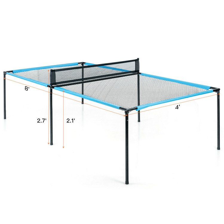 Portable Ping Pong Table Game Set with 2 PaddlesCostway Gallery View 5 of 10