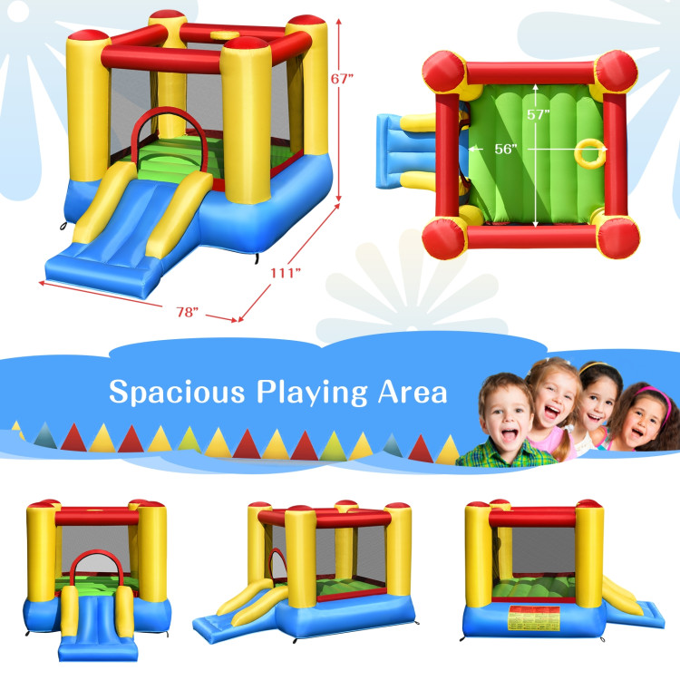 Kids Inflatable Bounce House with SlideCostway Gallery View 5 of 13