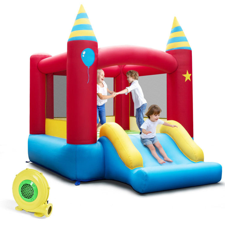 Inflatable Kids Bounce Castle with 480W BlowerCostway Gallery View 1 of 10