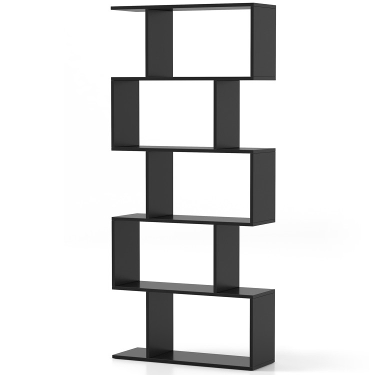 5-Tier Bookshelf with Anti-Toppling Device for Living Room Home Office - Gallery View 1 of 10