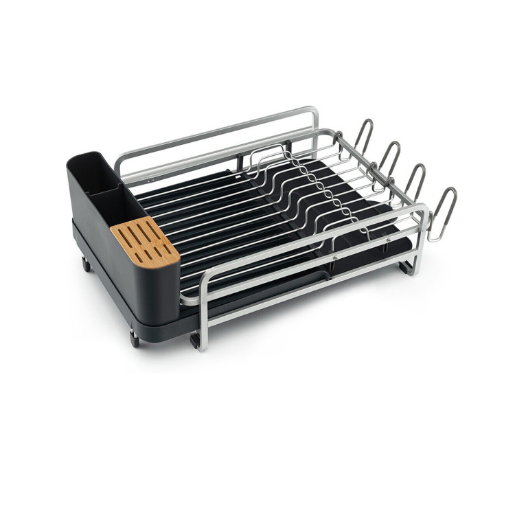 Dish Drying Rack, Large Dish Drying Rack with Drainboard