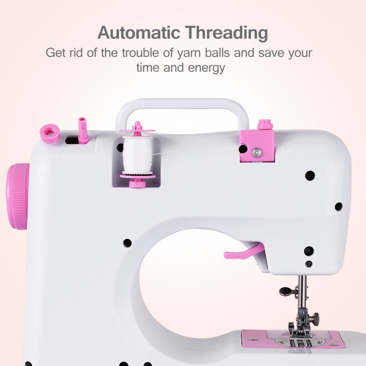 Free-Arm Crafting Mending Sewing Machine with 12 Built-in StitchedCostway Gallery View 14 of 19