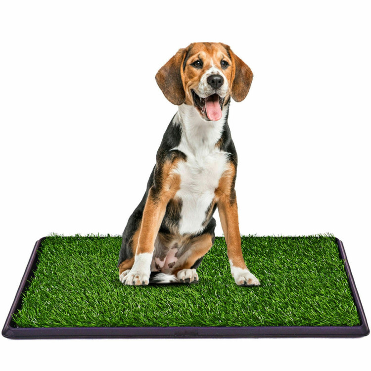 Utility Puppy Pet Potty Train Pee Dog Grass Pad Costway Gallery View 4 of 6