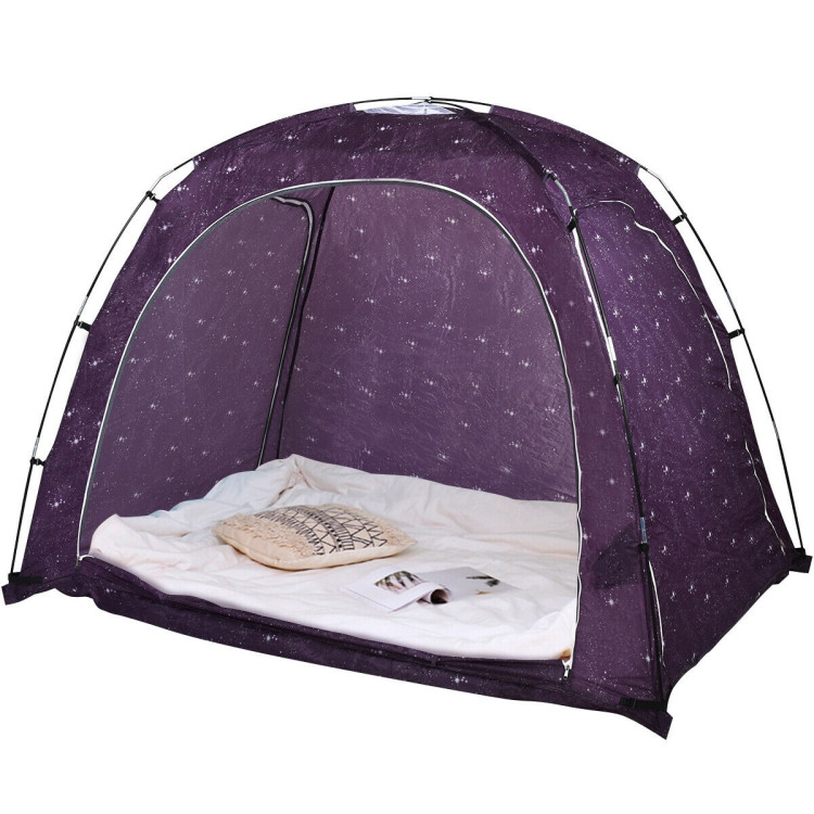 Bed Indoor Privacy Play Tent on Bed with Bag Costway Gallery View 2 of 10