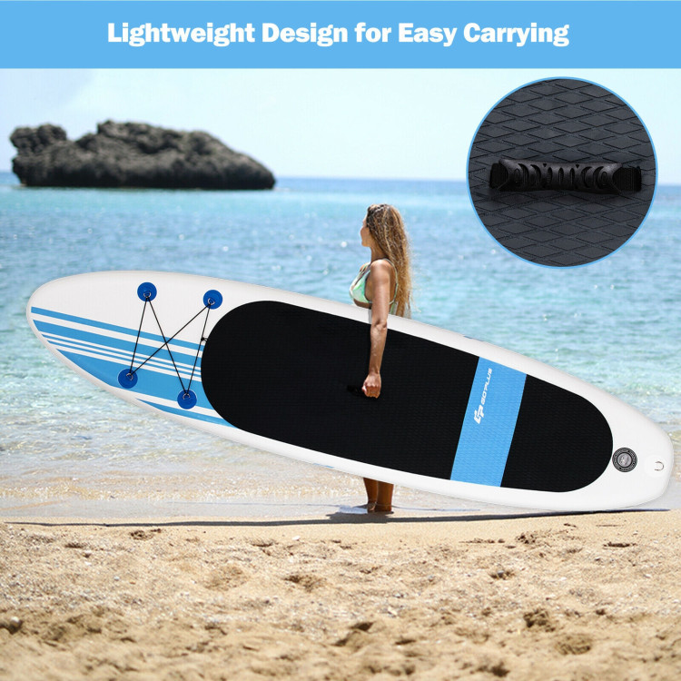 10 Feet Inflatable Stand Up Paddle Board with Carry BagCostway Gallery View 9 of 12