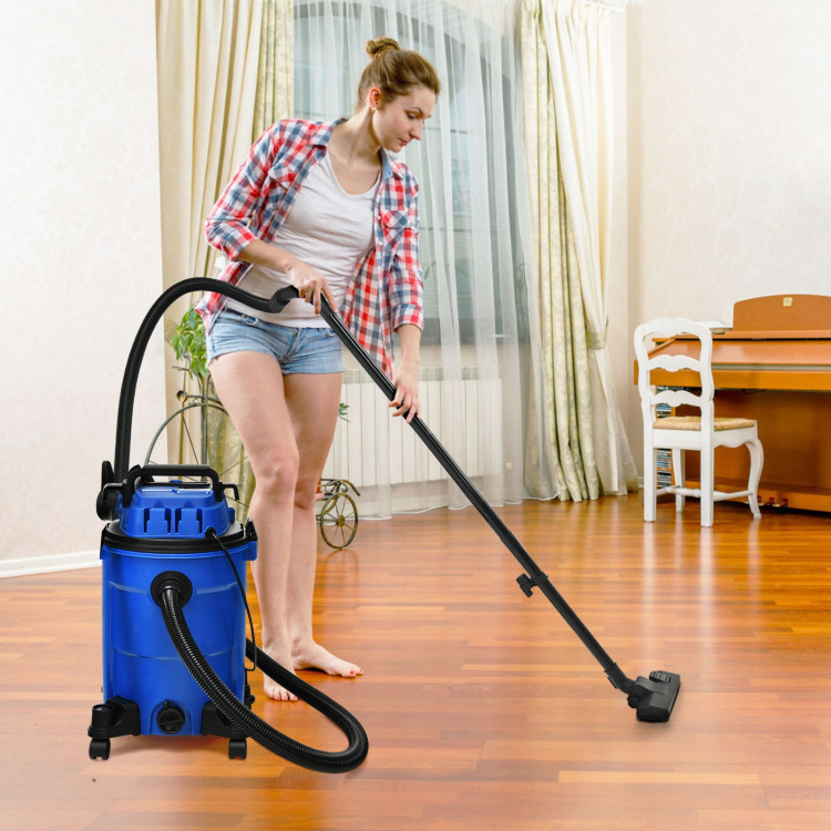 3 in 1 6.6 Gallon 4.8 Peak HP Wet Dry Vacuum Cleaner with Blower-BlueCostway Gallery View 1 of 12