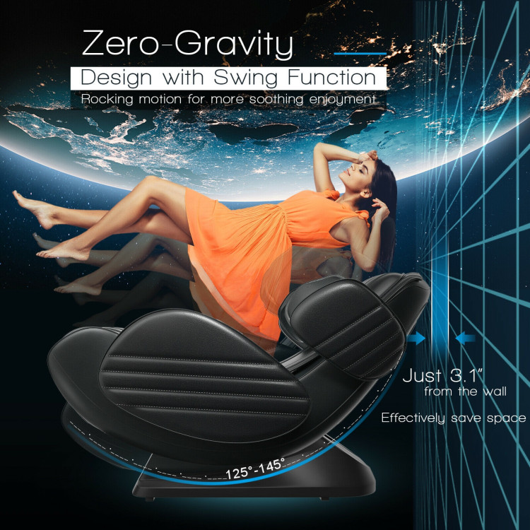 3D Massage Chair Recliner with SL Track Zero GravityCostway Gallery View 3 of 12