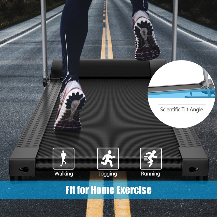Electric Foldable Treadmill with LCD Display and Heart Rate SensorCostway Gallery View 9 of 10