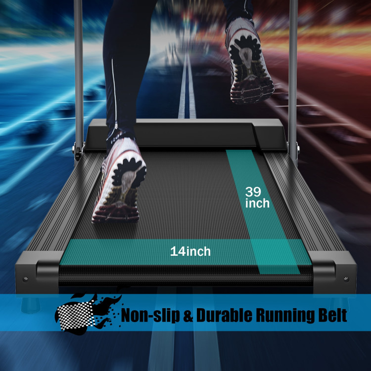Compact Electric Folding Running Treadmill with 12 Preset Programs