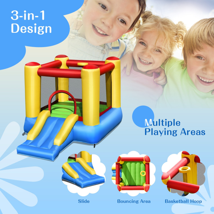Kids Inflatable Bounce House with SlideCostway Gallery View 6 of 13