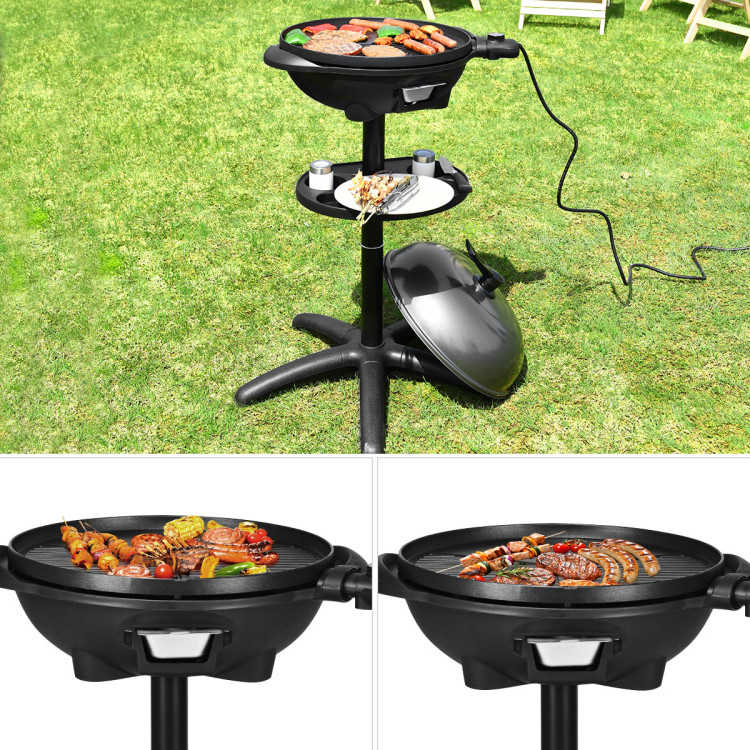 1350 W Outdoor Electric BBQ Grill with Removable StandCostway Gallery View 2 of 11