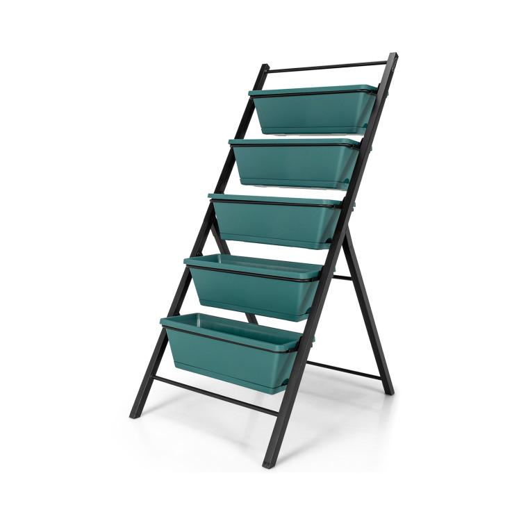 5-tier Vertical Garden Planter Box Elevated Raised Bed with 5 Container - Gallery View 1 of 11