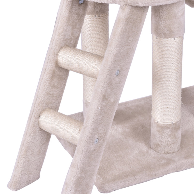 56 Inch Condo Scratching Posts Ladder Cat Play TreeCostway Gallery View 9 of 14