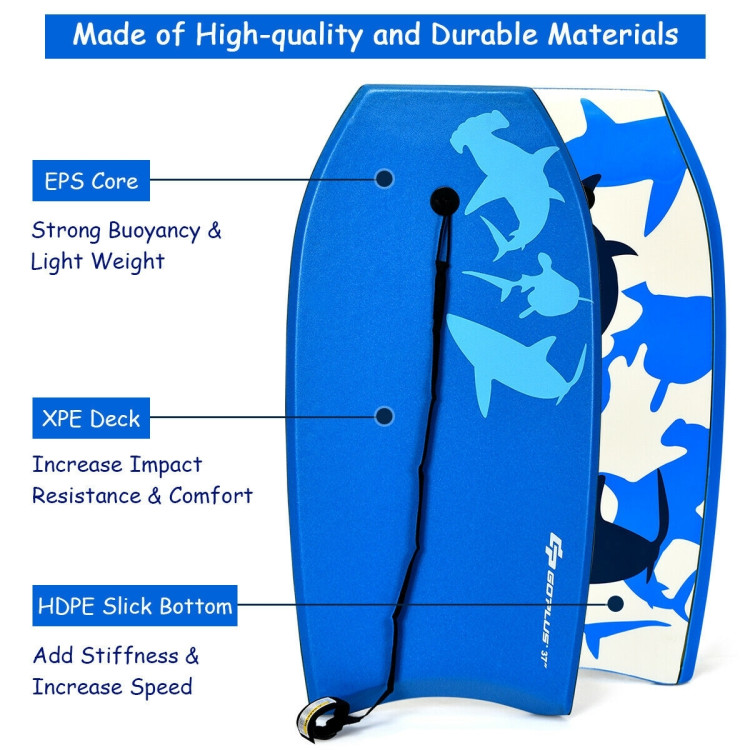 Lightweight Super Bodyboard Surfing with EPS Core Boarding-LCostway Gallery View 6 of 12