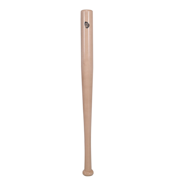 2 Pieces 34 Inch Natural Wooden Baseball Bat and 2 Pieces 9 Inch BaseballCostway Gallery View 6 of 12