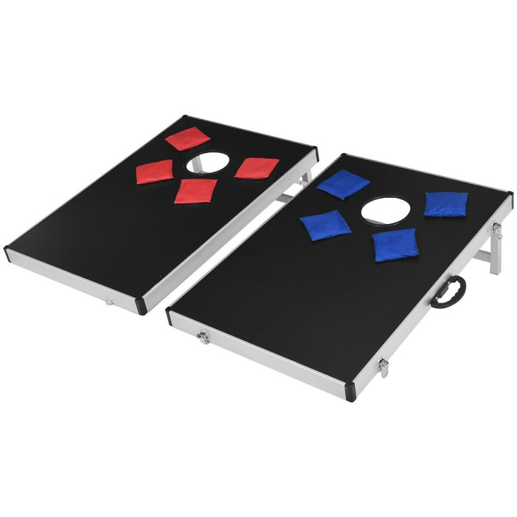Cornhole Set with Foldable Design and Side HandleCostway Gallery View 2 of 8