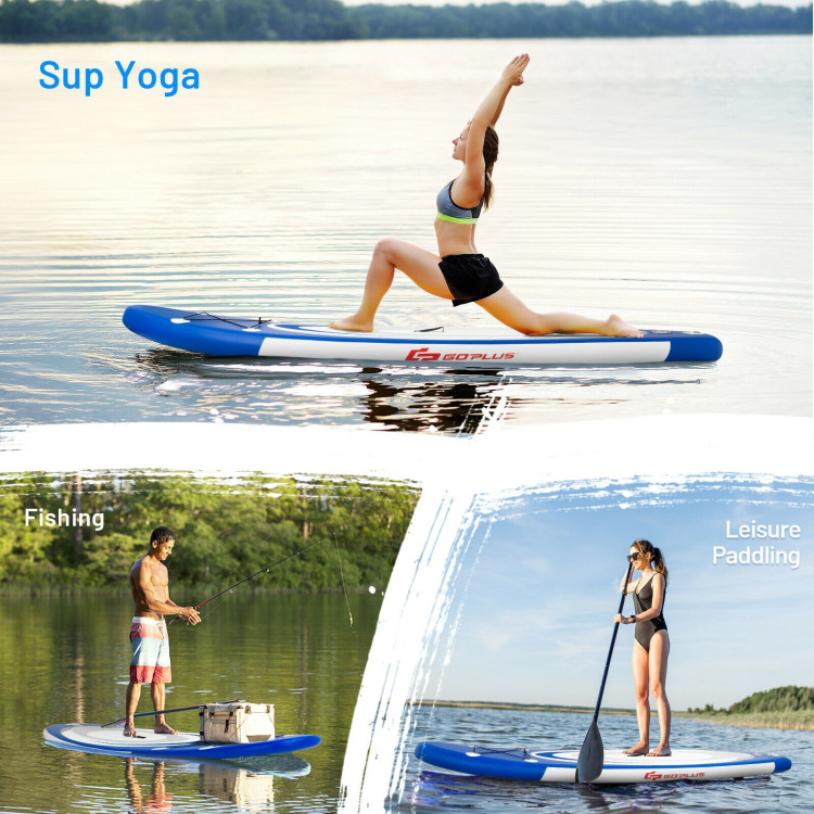 10 Feet Inflatable Stand Up Paddle Surfboard with BagCostway Gallery View 9 of 12