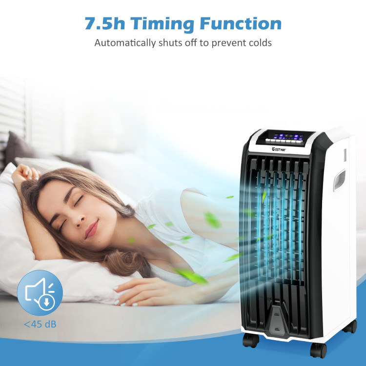 Evaporative Portable Air Cooler with 3 Wind Modes and Timer for Home OfficeCostway Gallery View 10 of 13