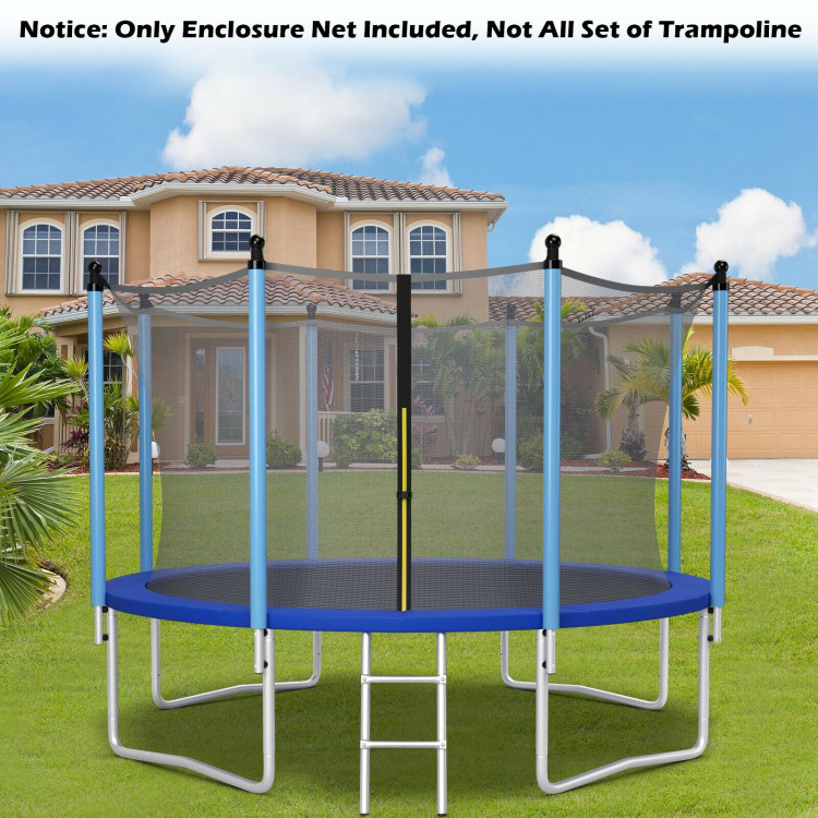 12Ft Replacement Weather-Resistant Trampoline Safety Enclosure NetCostway Gallery View 10 of 11