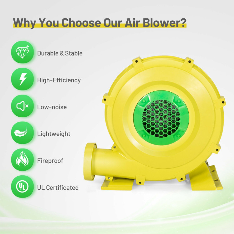 1100W Air Blower Inflatable Blower for Inflatable Bounce HouseCostway Gallery View 6 of 11