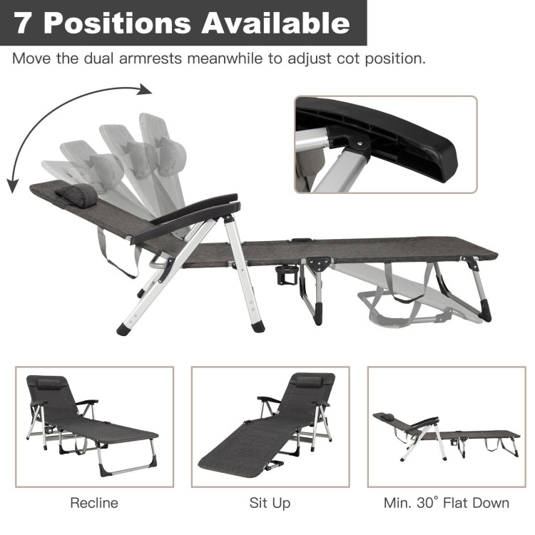 Equal portable adjustable sales steel recliner chair