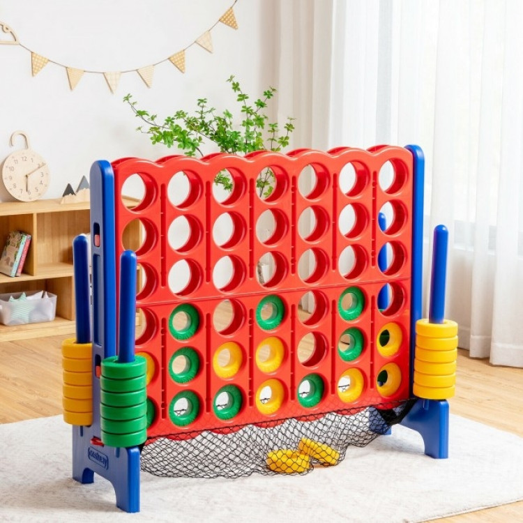 4-to-Score Giant Game Set with Net Storage-BlueCostway Gallery View 6 of 11