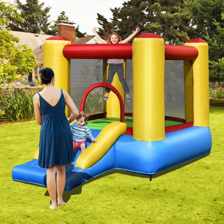 Kids Inflatable Bounce House with SlideCostway Gallery View 7 of 13