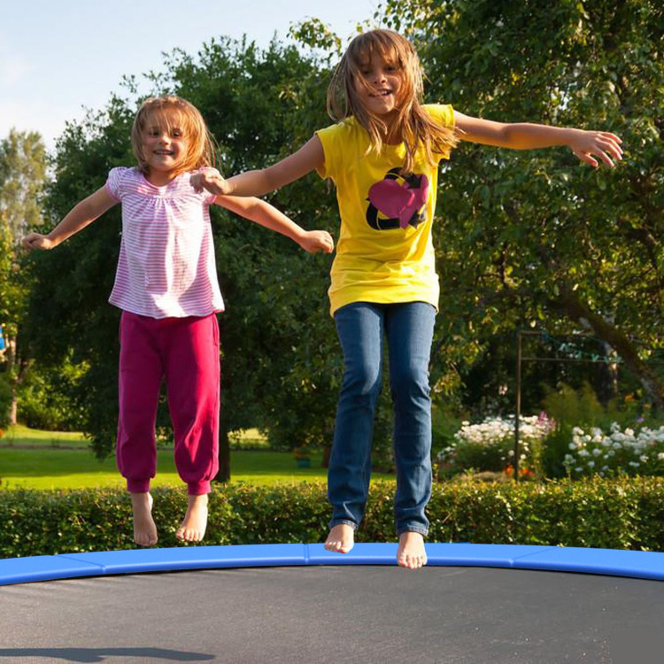 10 Feet Universal Spring Cover Trampoline Replacement Safety Pad-BlueCostway Gallery View 1 of 10