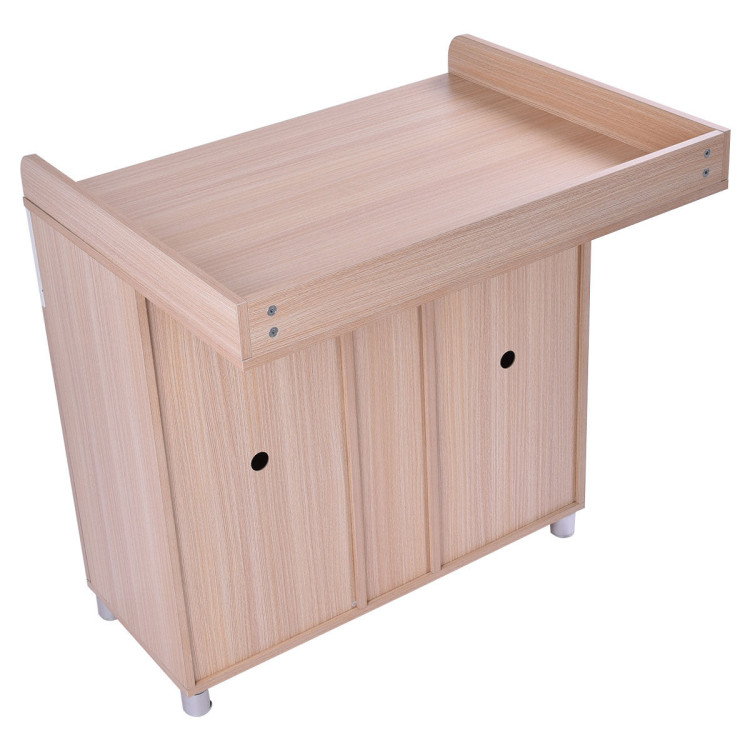 Baby Changing Table Nursery Diaper Station with 2 DrawersCostway Gallery View 4 of 11