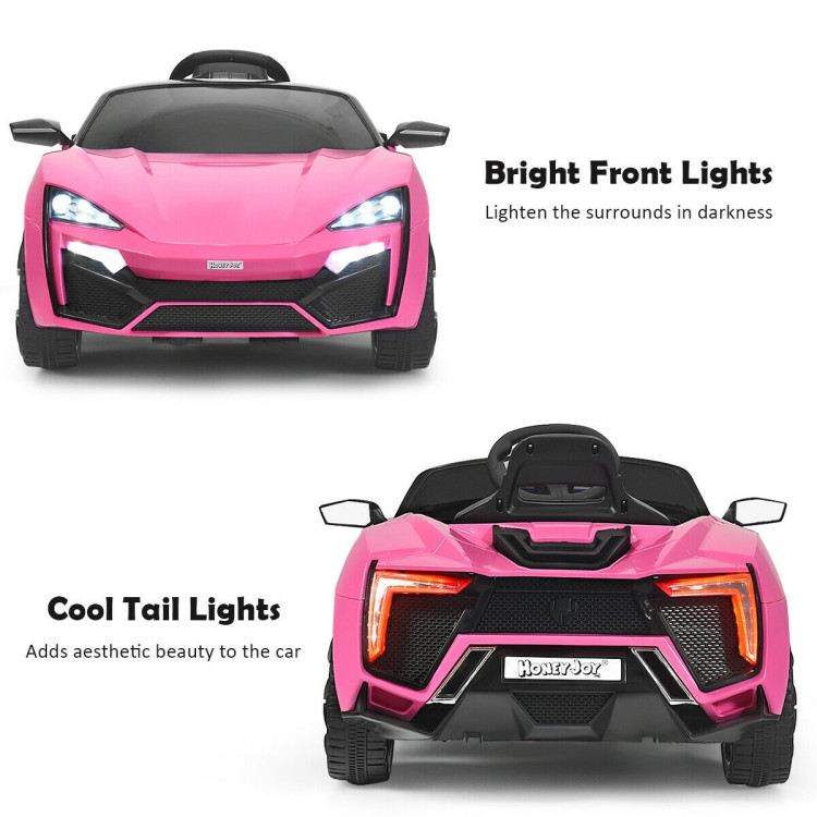 12V 2.4G RC Electric Vehicle with Lights Costway