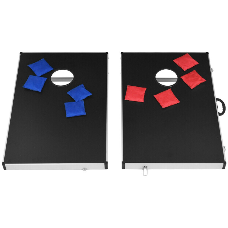 Cornhole Set with Foldable Design and Side HandleCostway Gallery View 3 of 8