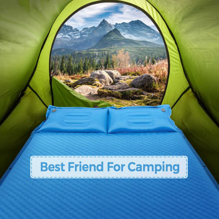 Self-Inflating Camping Outdoor Sleeping Mat with Pillows BagCostway Gallery View 7 of 10