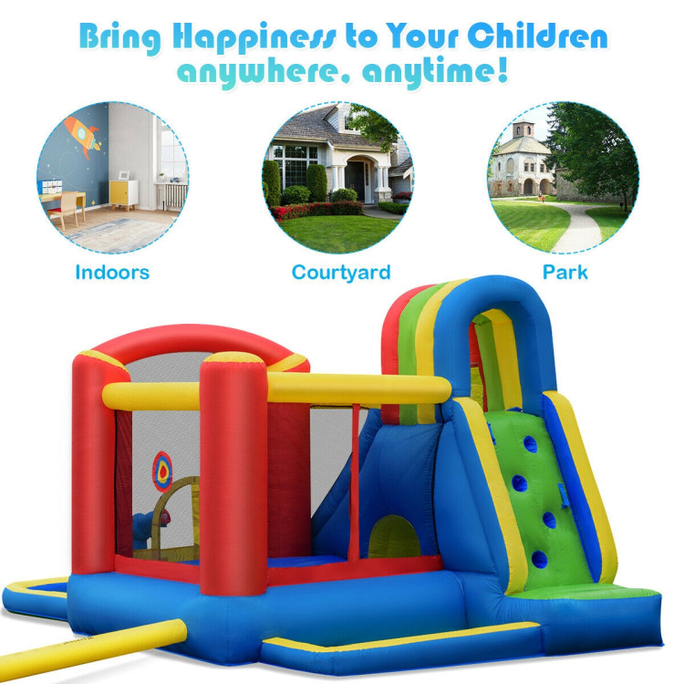 Inflatable Kid Bounce House Castle with BlowerCostway Gallery View 5 of 12