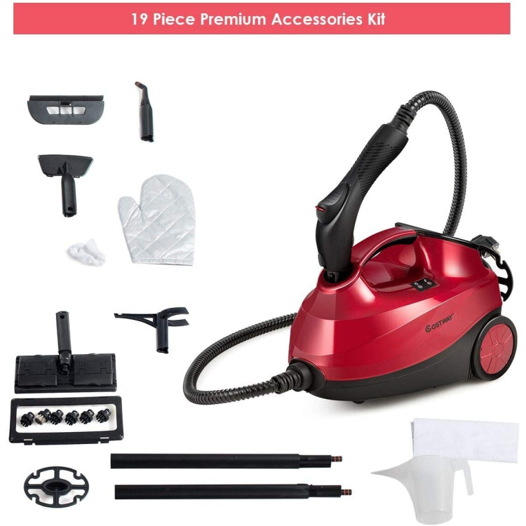 2000W Heavy Duty Multi-purpose Steam Cleaner Mop with Detachable Handheld Unit-RedCostway Gallery View 1 of 9