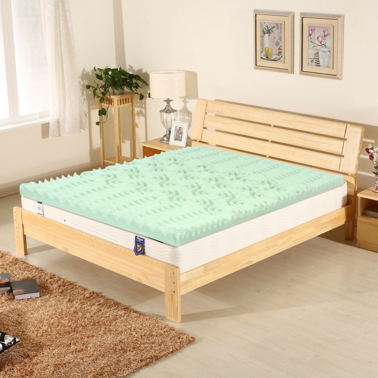 3 Inch Comfortable Mattress Topper Cooling Air Foam-Full SizeCostway Gallery View 8 of 10