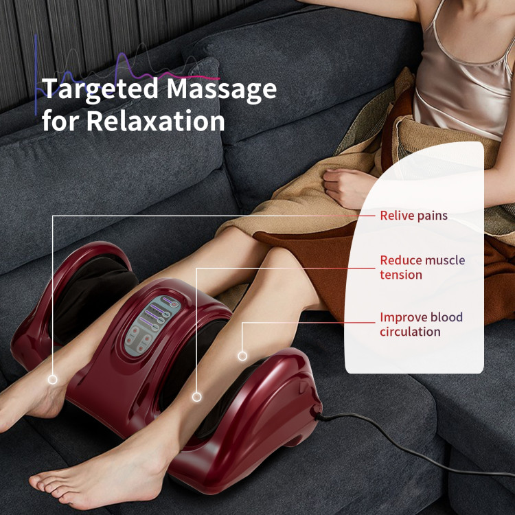 Therapeutic Shiatsu Foot Massager with High Intensity Rollers-RedCostway Gallery View 6 of 11