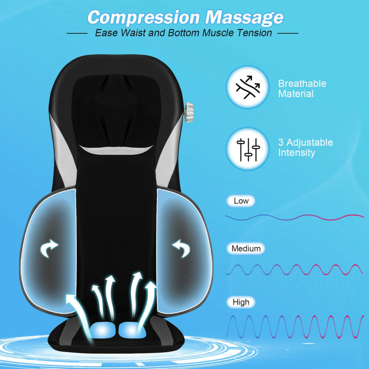 Shiatsu Massage with Heat Massage Chair-GrayCostway Gallery View 8 of 11