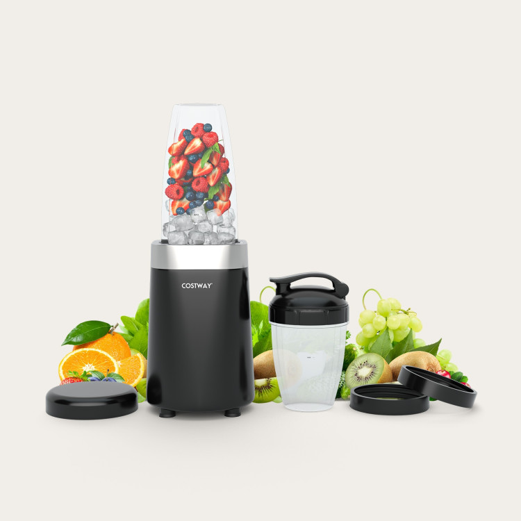 1000W Portable Blender with 6-Blade Design-BlackCostway Gallery View 7 of 13
