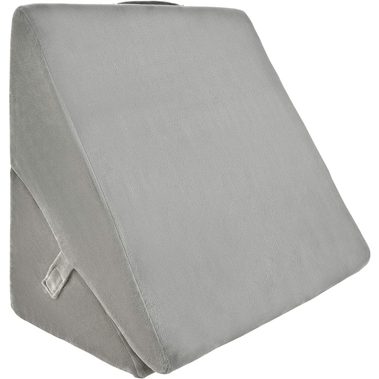 Adjustable Memory Foam Reading Sleep Back Support Pillow-GrayCostway Gallery View 1 of 1