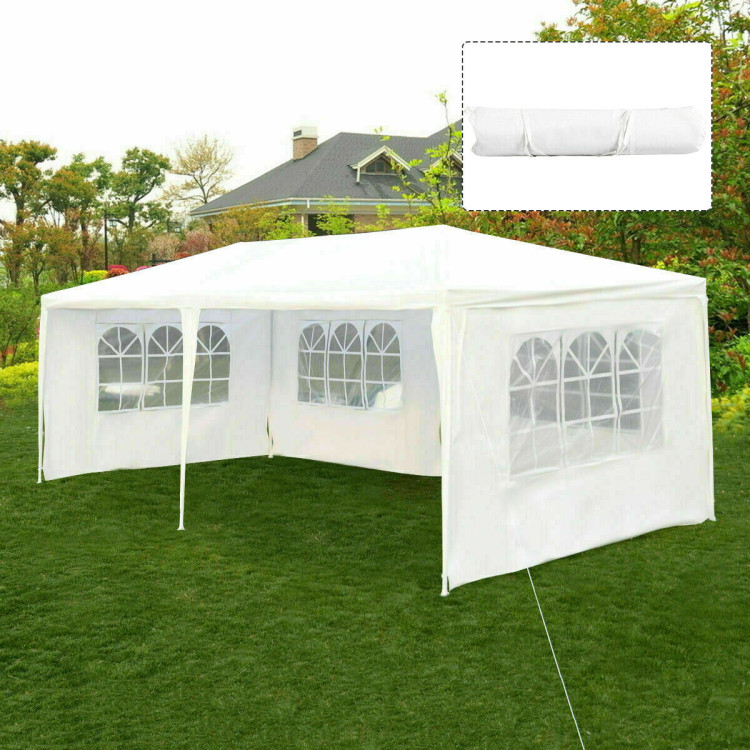 10 x 20 Feet Outdoor Party Wedding Canopy Tent with Removable Walls and Carry BagCostway Gallery View 9 of 14