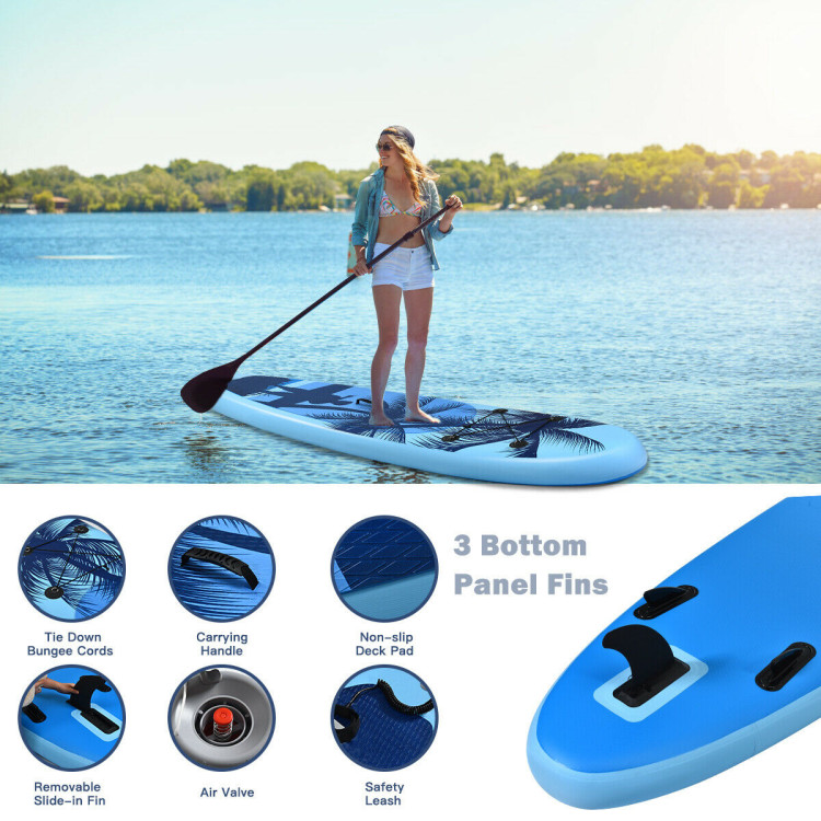 Adult Youth  Inflatable Stand Up Paddle Board-SCostway Gallery View 7 of 8