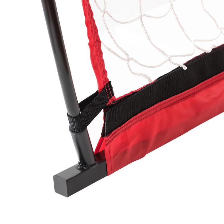 6/8/12 Feet Durable Bow Style Soccer Goal Net with Bag-12' x 6'Costway Gallery View 8 of 16